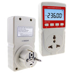 PCM - 283_EU PCM - 283 Digital Power Meter Electricity Usage Monitor Watt Voltage Tester Electrical High Power Consumption Monitoring Measuring Analyzer Socket Outlet - Gain Express