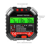 PCM - 340_EU PCM - 340 Socket Tester Receptacle Detector with Red Light Test Result Indicator Outlet Tester for GFCI / Standard 3 - Wire 120V Receptacles - Gain Express