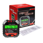 PCM - 340_EU PCM - 340 Socket Tester Receptacle Detector with Red Light Test Result Indicator Outlet Tester for GFCI / Standard 3 - Wire 120V Receptacles - Gain Express