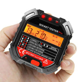 PCM - 340_EU PCM - 340 Socket Tester Receptacle Detector with Red Light Test Result Indicator Outlet Tester for GFCI / Standard 3 - Wire 120V Receptacles - Gain Express
