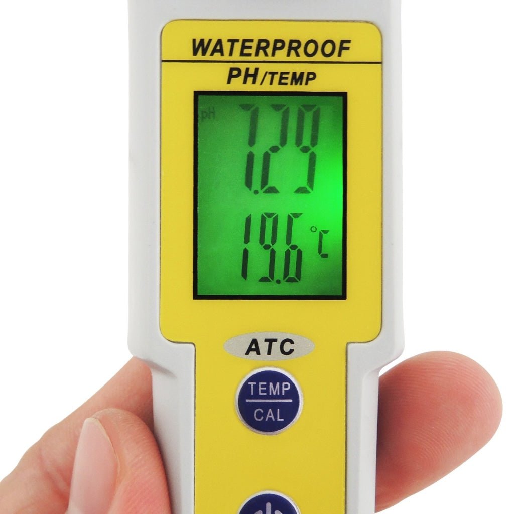 PH - 002 Waterproof pH Meter with Auto Buffer Recognition °C °F & Replaceable Electrode - Gain Express