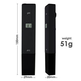 PH - 014_BLUE PH - 014 Pocket Size 0.0 - 14.0 pH Meter, Digital Water Quality Tester Pen Type ATC ±0.1pH Measurement, Portable Kit for Household Drinking Water, Swimming Pools, Aquariums, Hydroponics - Gain Express