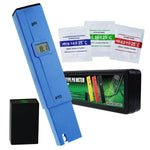PH - 014_BLUE PH - 014 Pocket Size 0.0 - 14.0 pH Meter, Digital Water Quality Tester Pen Type ATC ±0.1pH Measurement, Portable Kit for Household Drinking Water, Swimming Pools, Aquariums, Hydroponics - Gain Express