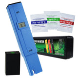 PH - 014_BLUE PH - 014 Pocket Size 0.0 - 14.0 pH Meter, Digital Water Quality Tester Pen Type ATC ±0.1pH Measurement, Portable Kit for Household Drinking Water, Swimming Pools, Aquariums, Hydroponics - Gain Express