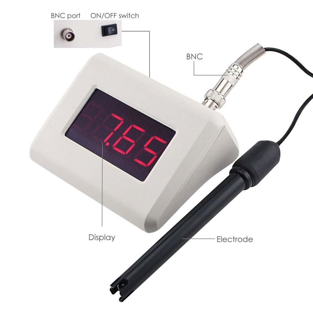 PH - 251 New pH Meter + Adaptor + Replaceable Electrode - Gain Express