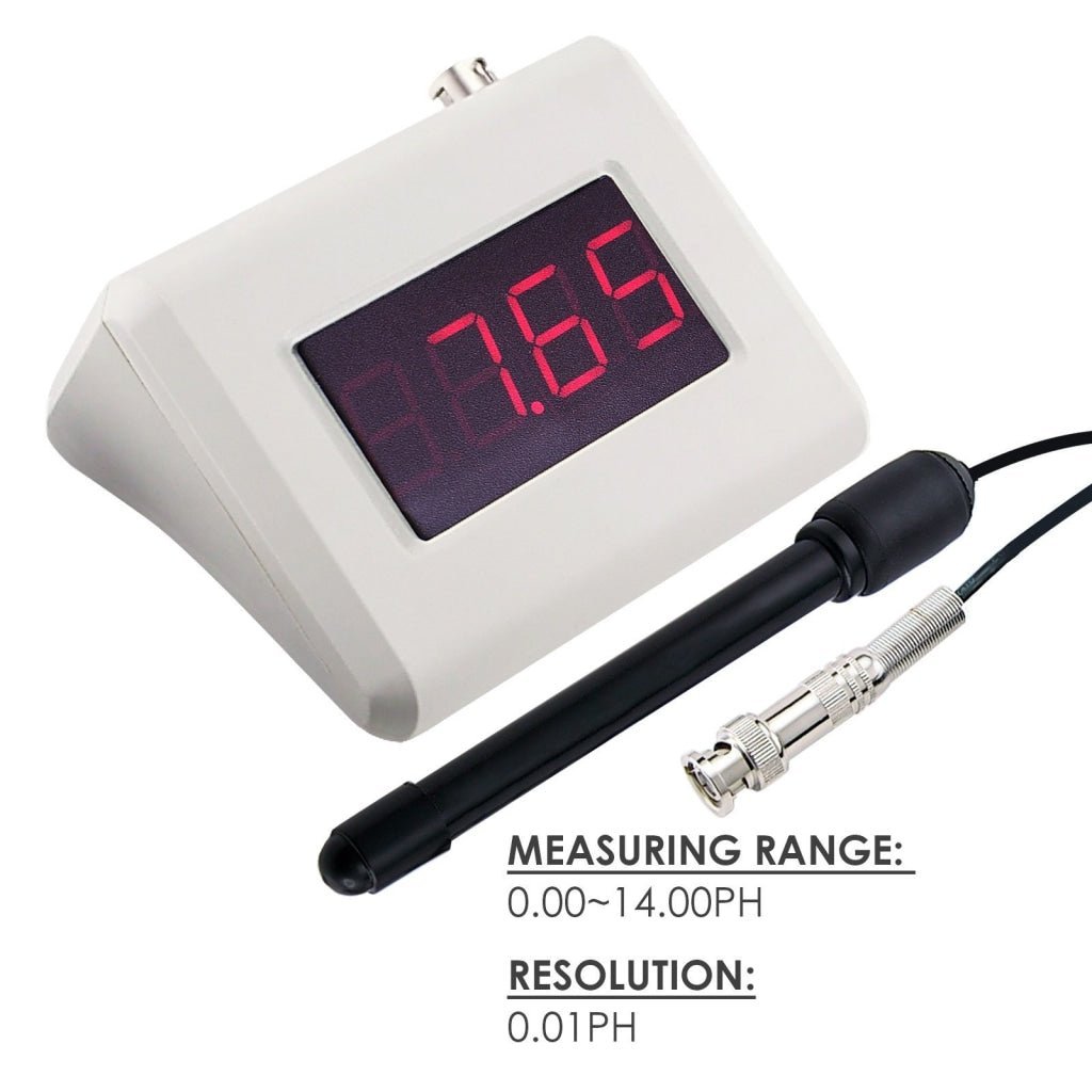 PH - 251 New pH Meter + Adaptor + Replaceable Electrode - Gain Express