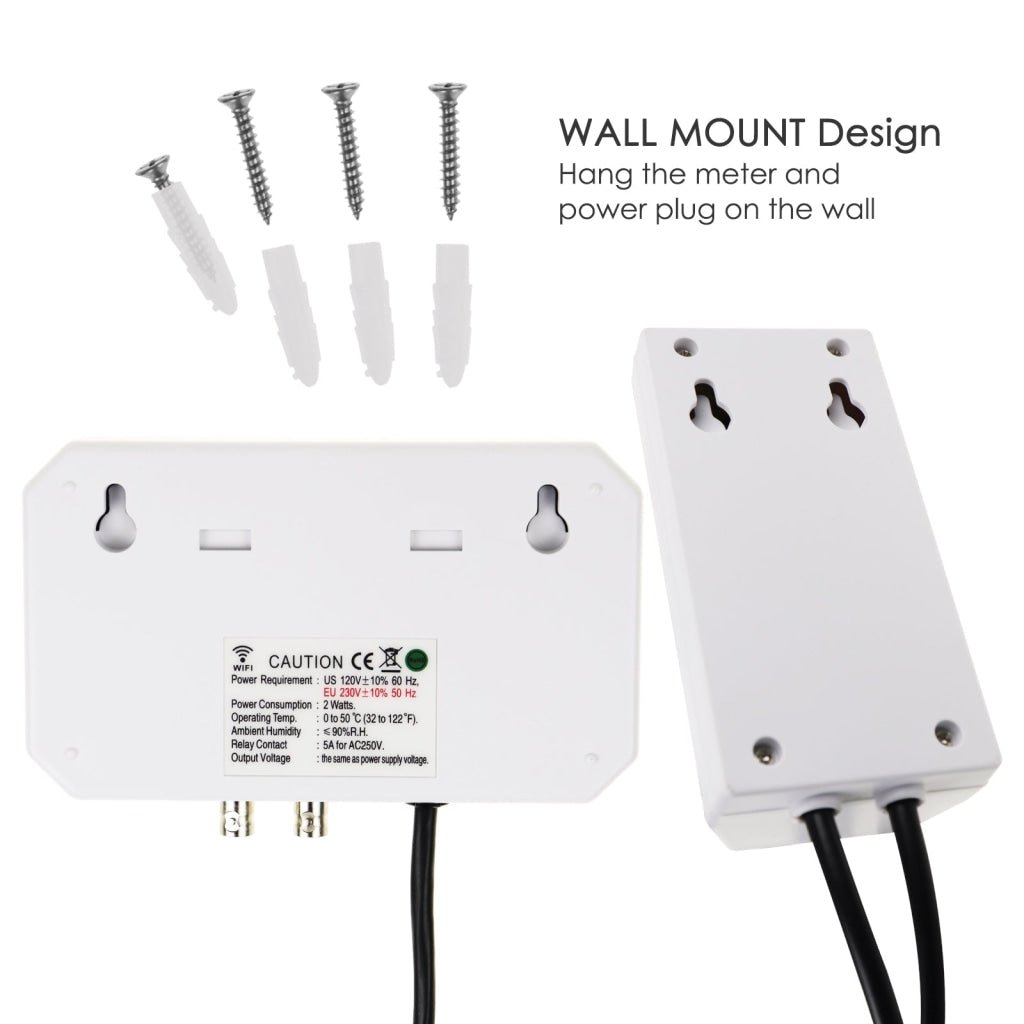 PHC - 342_US PHC - 342 Digital PH / ORP Controller with Monitoring and Dosing in Water Digital pH Meter Redox Temp Tester App Remote Online Monitor for Swimming Pool Aquaculture Fishpond - Gain Express