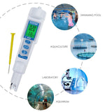 PHM - 205 PHM - 205 3 in 1 pH / EC / Temperature Waterproof Meter Monitor Water Quality Tester Pen Type Acidometer Drink Water Quality Analyzer Multi - Parameter - Gain Express