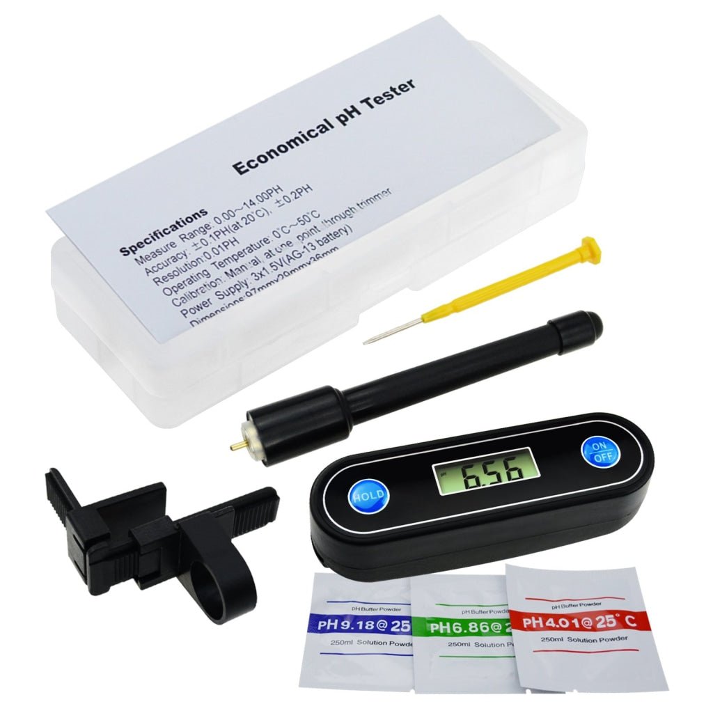 PHM - 237 PHM - 237 Economical pH Pocket Meter Tester Size with Clip, High Accuracy Removable Probe Electrode, Laboratory, School, Aquarium - Gain Express
