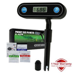 PHM - 239 PH Meter 360° Flexible Display Angle, 0.00~14.00pH Portable Pocket Size Water Quality Tester Twist & Turnable Monitor Kit Set for Household Drinking Water, Hydroponics Aquariums Pools - Gain Express