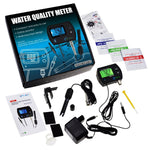 PHM - 245_US PHM - 245 PH & Temperature 2 - in - 1 Continuous Monitor Meter w/ Backlight Replaceable Electrode, Dual Display 0.00~14.00pH °C/ °F Water Quality Monitoring Kit, for Aquariums Hydroponics Pools Tanks Spa - Gain Express
