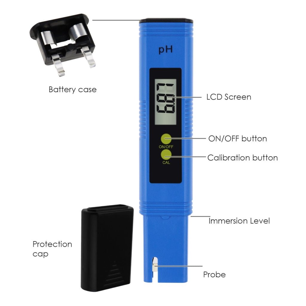 PHM - 300 Digital Pen type pH Meter Water Quality Liquid Acidity Tester 0.01pH Accuracy for Laboratory, Household Water, Spa, Pool Aquarium - Gain Express