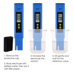 PHM - 300 Digital Pen type pH Meter Water Quality Liquid Acidity Tester 0.01pH Accuracy for Laboratory, Household Water, Spa, Pool Aquarium - Gain Express