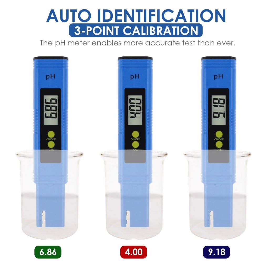 PHM - 300 Digital Pen type pH Meter Water Quality Liquid Acidity Tester 0.01pH Accuracy for Laboratory, Household Water, Spa, Pool Aquarium - Gain Express