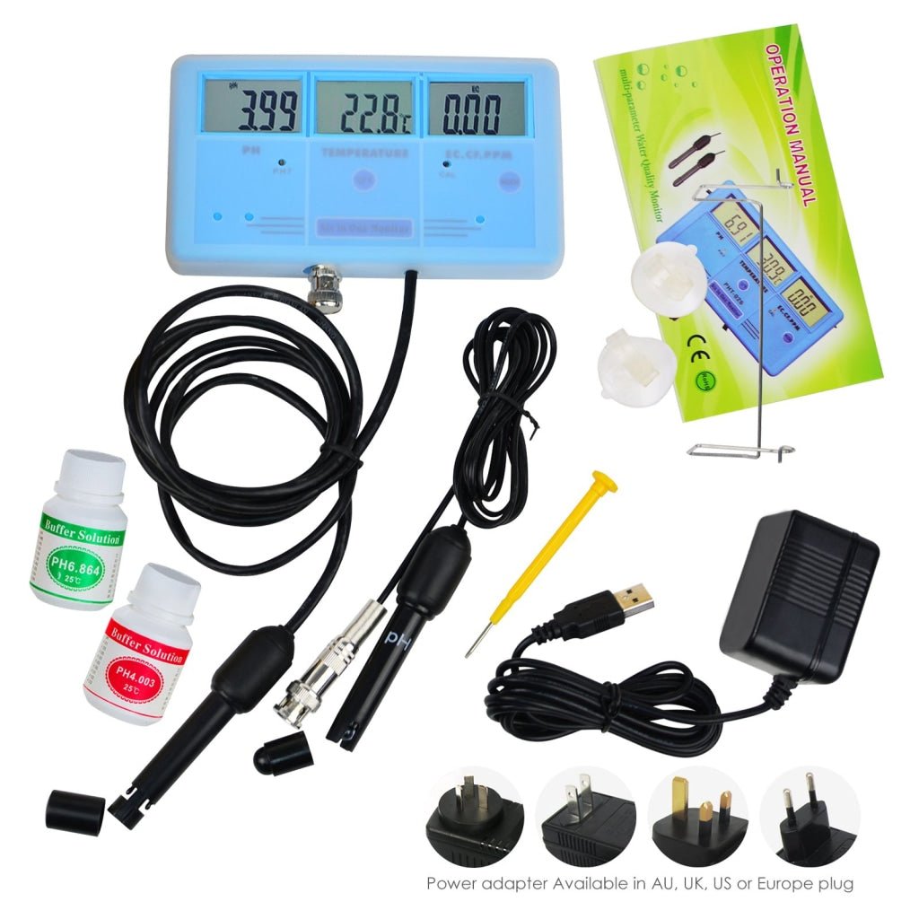 PHT - 026 PHT - 026 6 - in - 1 Multi - Function Meter Tester EC CF TDS PH °C °F - Gain Express
