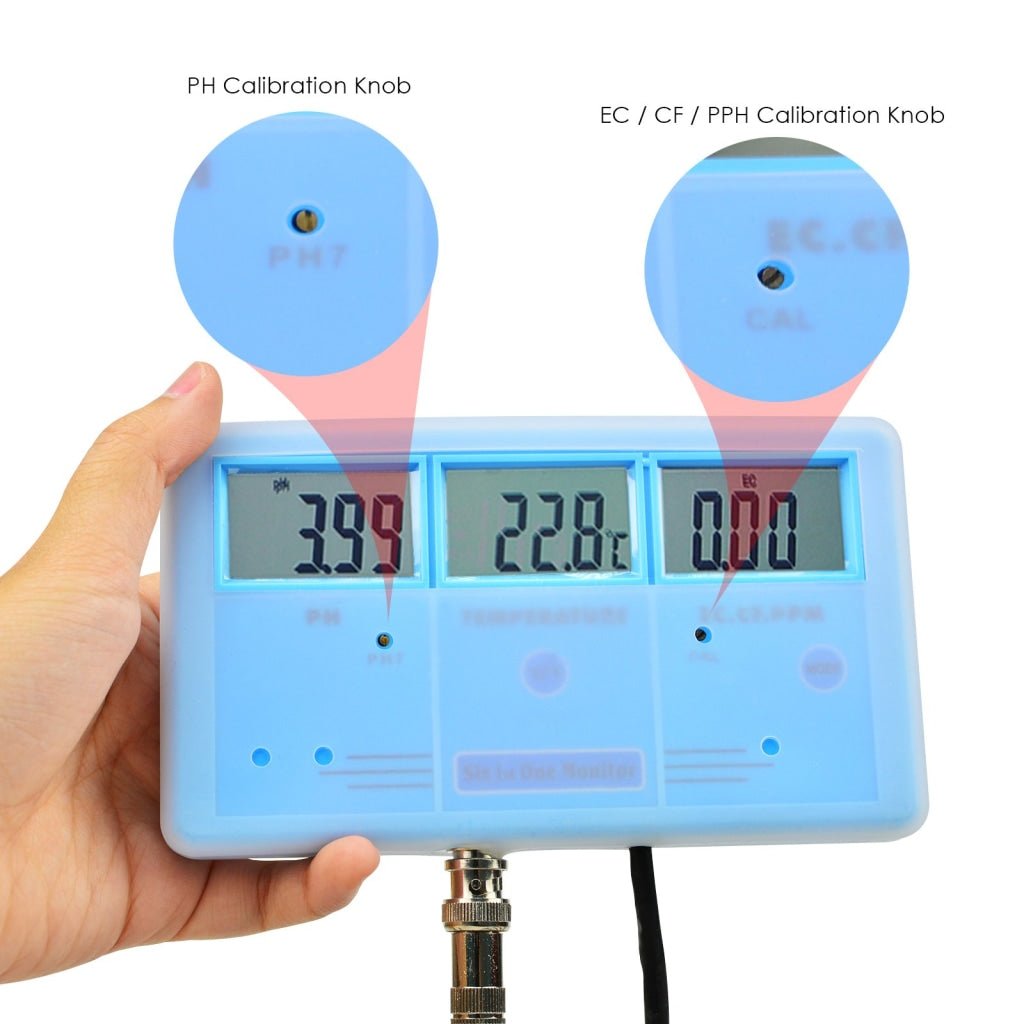 PHT - 026 PHT - 026 6 - in - 1 Multi - Function Meter Tester EC CF TDS PH °C °F - Gain Express