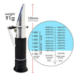 REA - 200ATC REA - 200ATC 3 - in - 1 Automotive Battery Antifreeze Refractometer, - 60~0°C Ethylene/ - 50~0°C Propylene Glycol/ 1.100 - 1.400 Battery Fluids Specific Gravity, Battery Charge Test Cooling System Coolant Freezing Point - Gain Express