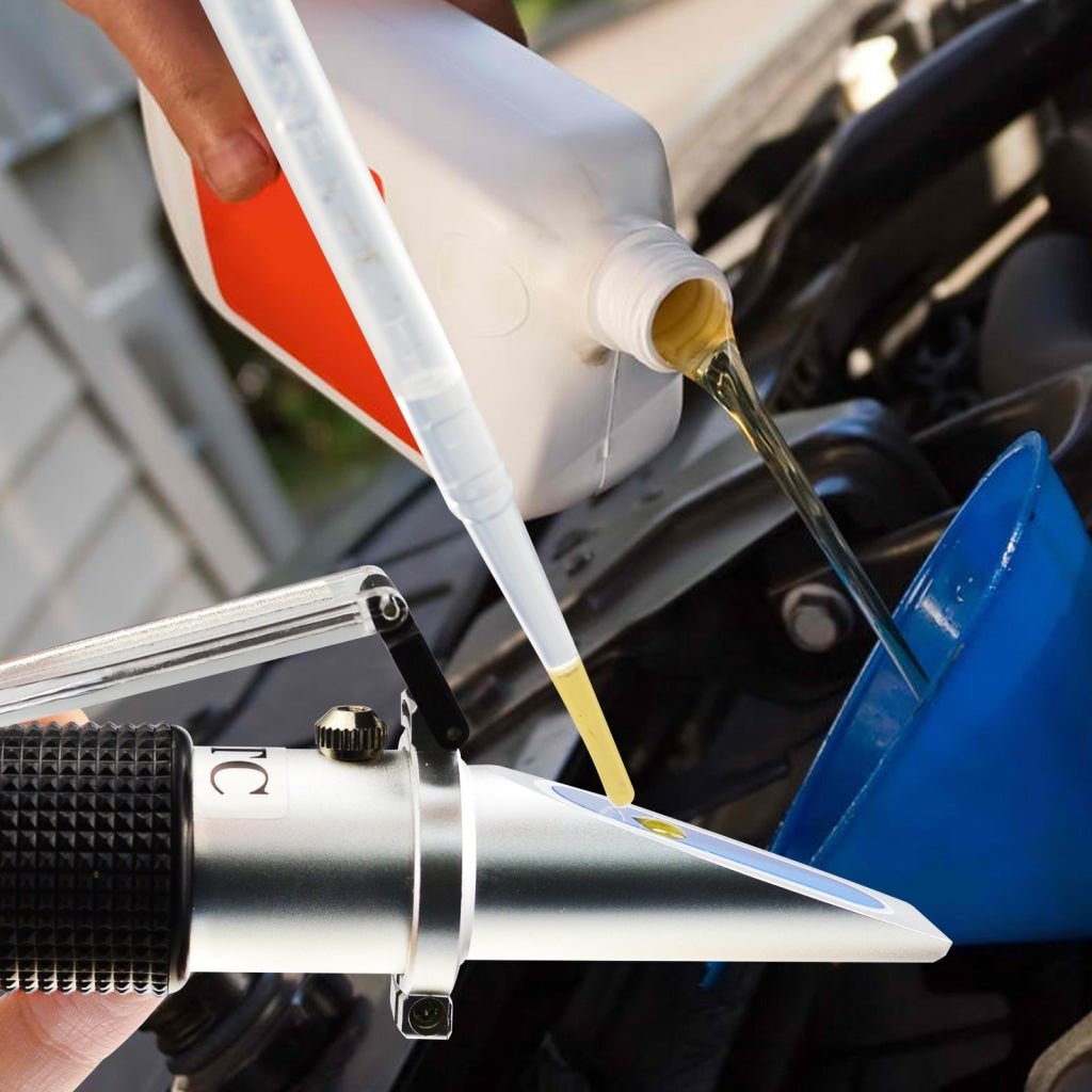 REA - 200ATC REA - 200ATC 3 - in - 1 Automotive Battery Antifreeze Refractometer, - 60~0°C Ethylene/ - 50~0°C Propylene Glycol/ 1.100 - 1.400 Battery Fluids Specific Gravity, Battery Charge Test Cooling System Coolant Freezing Point - Gain Express