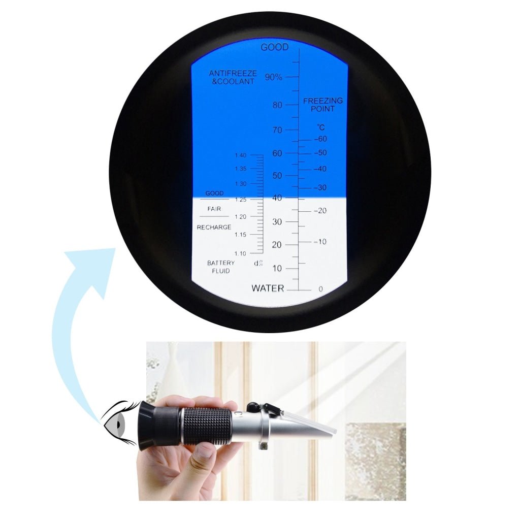 REA - 503EATC REA - 503EATC Automotive Refractometer, Ethylene glycol: - 60~0°C and 0~100%, Battery Fluid 1.10~1.40kg/l - Gain Express