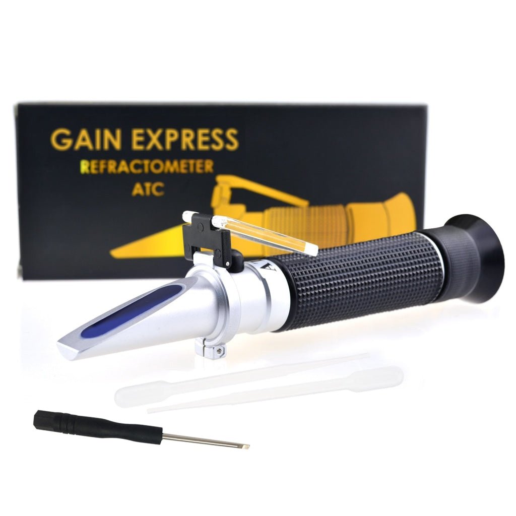REB - 10ATC REB - 10ATC 0 - 10% Brix Refractometer with ATC Low - Concentrated Sugar Content Solutions Accuracy 0.1% Maple Sap Cutting Liquid CNC Maple Syrup Makers Tea - Gain Express