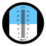 REB - 32ATC 0 - 32% Brix Refractometer ATC High - Concentrated Sugar Solution Content Test Tool 0.2% Division, Homebrew Tester Meter, Brandy Beer Fruits Vegetables Juices Soft Drinks - Gain Express