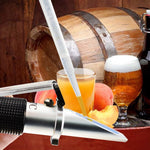 REB - 32SGATC REB - 32SGATC Beer Brix & Specific Gravity Refractometer with ATC Optic Dual Scale 0~32% Brix 1.000 - 1.120 SG Wine Wort Making Beer Brewing Fruit Juice Hops Sugar Homebrew Kit - Gain Express