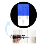 REB - 90ATC 3 - in - 1 Honey Refractometer Brix/Moisture/Baume Tester Meter ATC, Tri - Scale 58 - 90%/12 - 27%/38 - 43Be', Sugar Water Content Level Beekeeping Maple Syrup, Test Kit w/Calibration Oil & Block - Gain Express