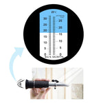 REBS - 28ATC 2 - in - 1 Brix Salinity Refractometer Dual Scale 0 - 32% Brix & 0 - 28% Salinity with ATC Sodium Chloride in Food Salt Seawater Brine Beer fruits Cutting Liquid - Gain Express