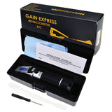REBS - 28ATC 2 - in - 1 Brix Salinity Refractometer Dual Scale 0 - 32% Brix & 0 - 28% Salinity with ATC Sodium Chloride in Food Salt Seawater Brine Beer fruits Cutting Liquid - Gain Express