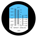 REC - 200ATC Tri Scale Clinical Refractometer with ATC 0~12g/100ml Serum protein, 1~1.050, 1.333 ~ 1.360 RI for Veterinary Dog Cat - Gain Express