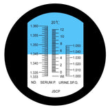 REC - 200ATC Tri Scale Clinical Refractometer with ATC 0~12g/100ml Serum protein, 1~1.050, 1.333 ~ 1.360 RI for Veterinary Dog Cat - Gain Express