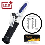 REC - 300ATC Pet Clinical Refractometer with ATC, Tri - Scale Serum & Plasma Protein Test 2 - 14g/dl Urine Specific Gravity 1.000 - 1.060SG, Veterinary Vet for Cat and Dog Animal Testing - Gain Express
