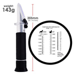 REC - 300ATC Pet Clinical Refractometer with ATC, Tri - Scale Serum & Plasma Protein Test 2 - 14g/dl Urine Specific Gravity 1.000 - 1.060SG, Veterinary Vet for Cat and Dog Animal Testing - Gain Express
