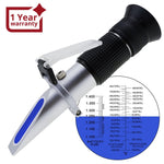 RHA - 100ATC 3 - in - 1 Automotive Battery Antifreeze Refractometer Fahrenheit, - 84~32°F Ethylene/ - 60~32°F Propylene Glycol/ 1.100 - 1.400 Battery Fluids Specific Gravity, Battery Test Cooling Coolant Freezing Point - Gain Express