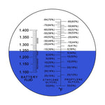 RHA - 100ATC 3 - in - 1 Automotive Battery Antifreeze Refractometer Fahrenheit, - 84~32°F Ethylene/ - 60~32°F Propylene Glycol/ 1.100 - 1.400 Battery Fluids Specific Gravity, Battery Test Cooling Coolant Freezing Point - Gain Express