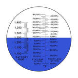 RHA - 100ATC 3 - in - 1 Automotive Battery Antifreeze Refractometer Fahrenheit, - 84~32°F Ethylene/ - 60~32°F Propylene Glycol/ 1.100 - 1.400 Battery Fluids Specific Gravity, Battery Test Cooling Coolant Freezing Point - Gain Express