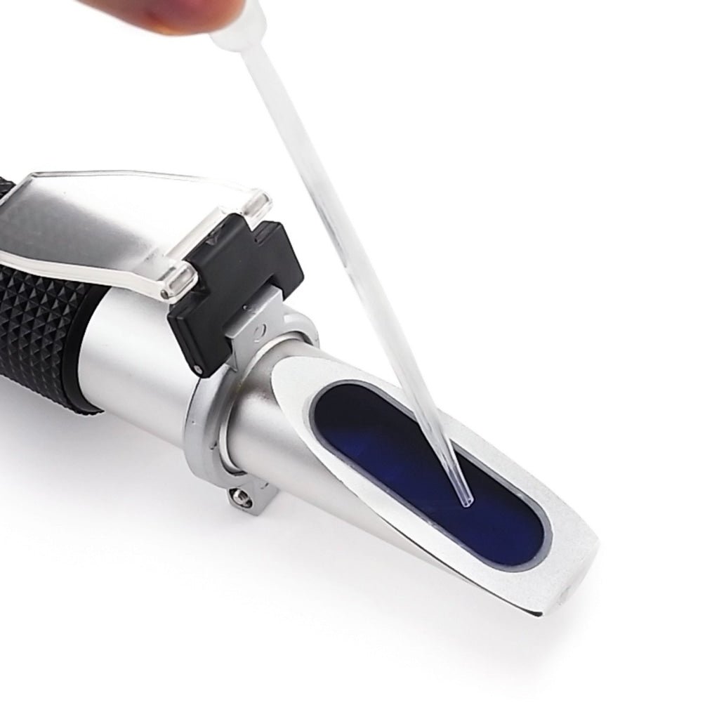 RHB - 10ATC Portable 0 - 10% Brix Refractometer Fruit Vegetable Juice Wine Maple Sap - Gain Express