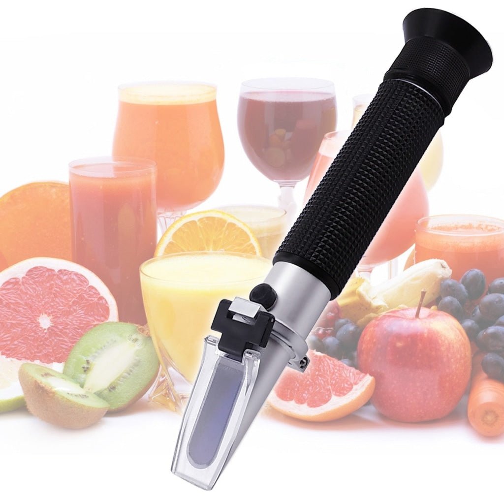 RHB - 10ATC Portable 0 - 10% Brix Refractometer Fruit Vegetable Juice Wine Maple Sap - Gain Express