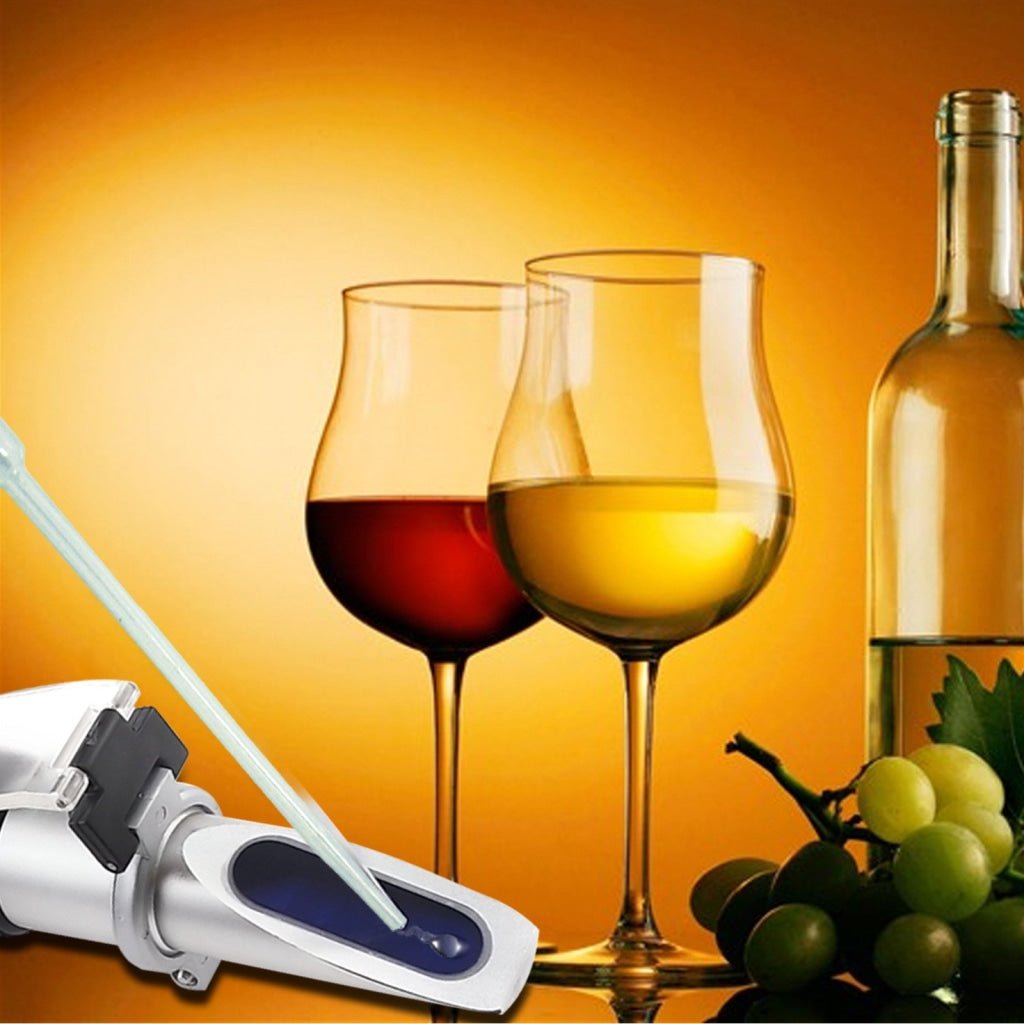RHB - 10ATC Portable 0 - 10% Brix Refractometer Fruit Vegetable Juice Wine Maple Sap - Gain Express
