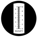 RHB - 10ATC Portable 0 - 10% Brix Refractometer Fruit Vegetable Juice Wine Maple Sap - Gain Express
