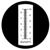 RHB - 10ATC Portable 0 - 10% Brix Refractometer Fruit Vegetable Juice Wine Maple Sap - Gain Express