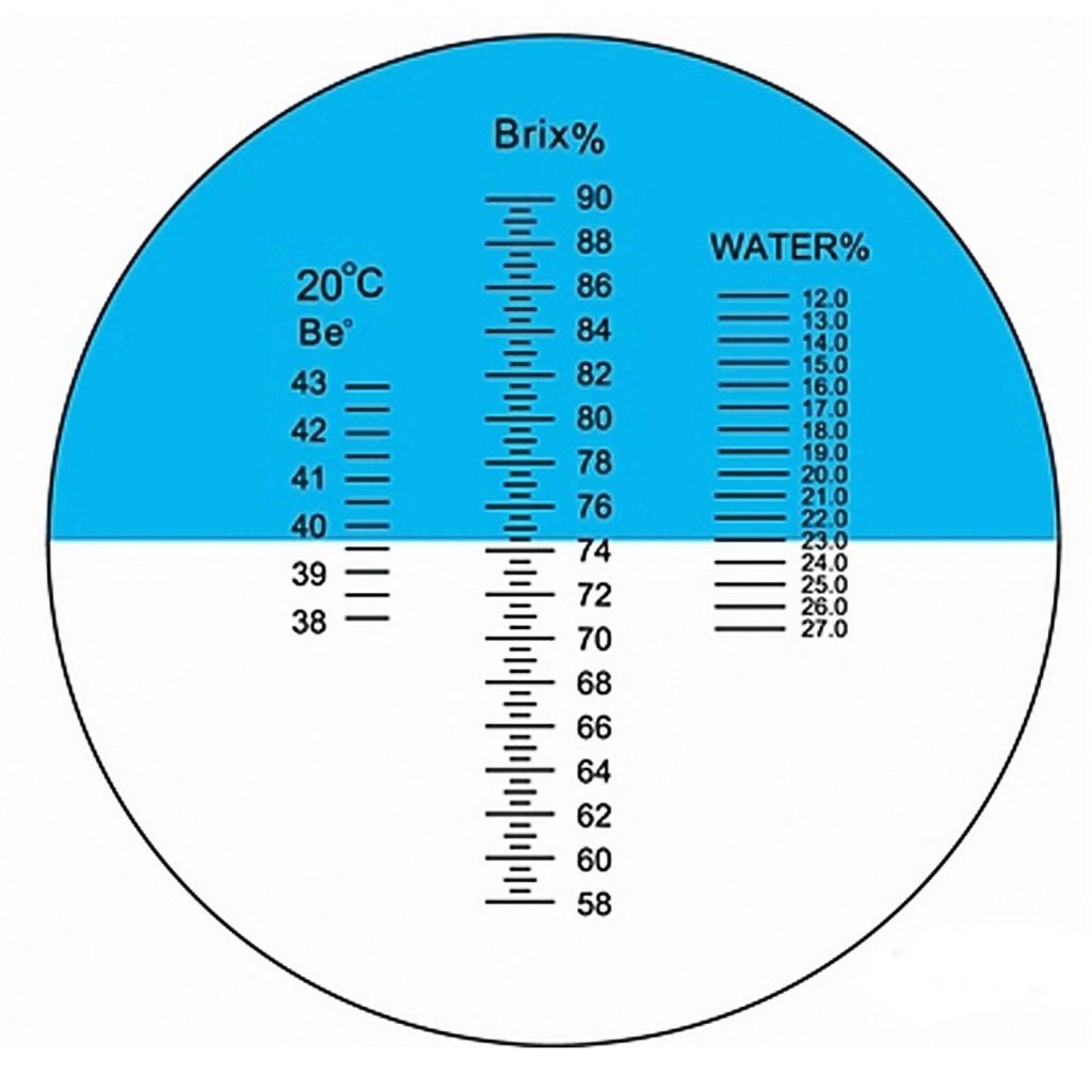 RHBN-90ATC New Handheld 58~90% ATC Honey Refractometer Water Brix