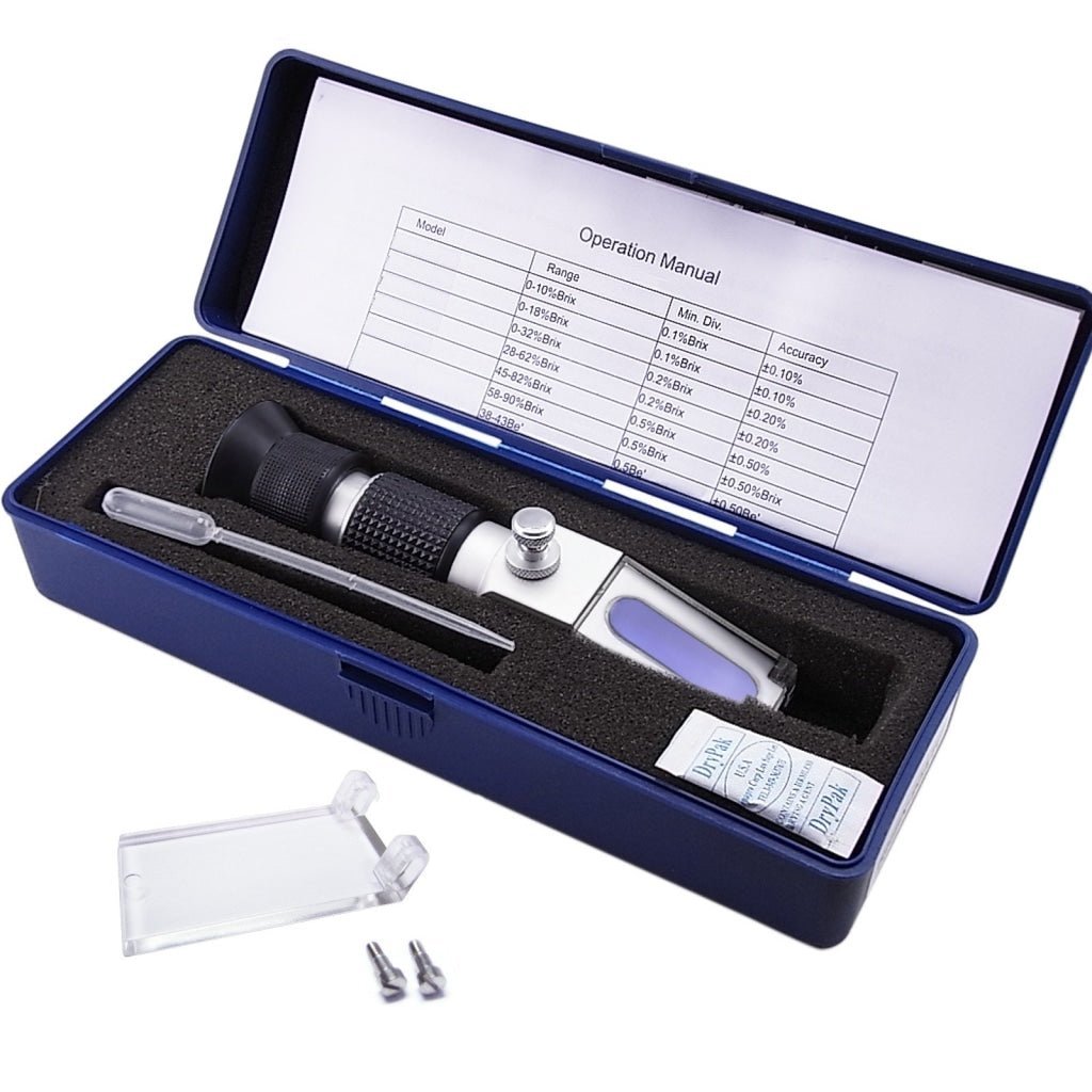 RHWN - 25ATCBr 0 - 25% ATC New Alcohol Refractometer (0 - 25%VOL, 0 - 40%Brix) - Gain Express