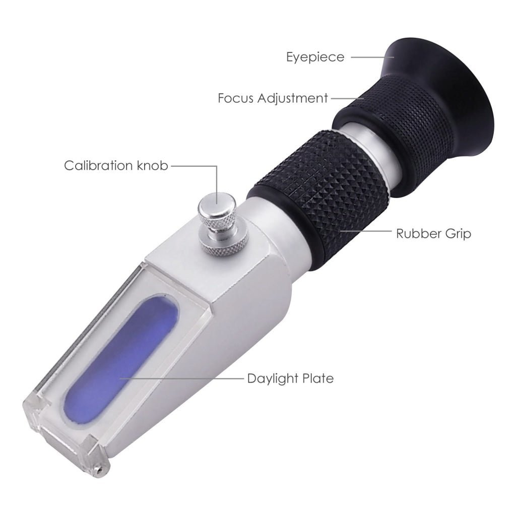 RHWN - 25ATCBr 0 - 25% ATC New Alcohol Refractometer (0 - 25%VOL, 0 - 40%Brix) - Gain Express
