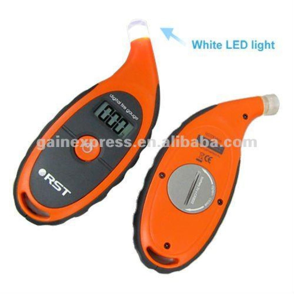 RST - 00466 RST - 00466 Portable RST Digital Tire Tyre Air Pressure Gauge 5~150 psi Bar Kpa with LED light - Gain Express