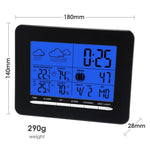 S08S3318BL_2S In/Out Temperature Wireless Weather Station DCF Radio Controlled Clock 2 Sensor - Gain Express
