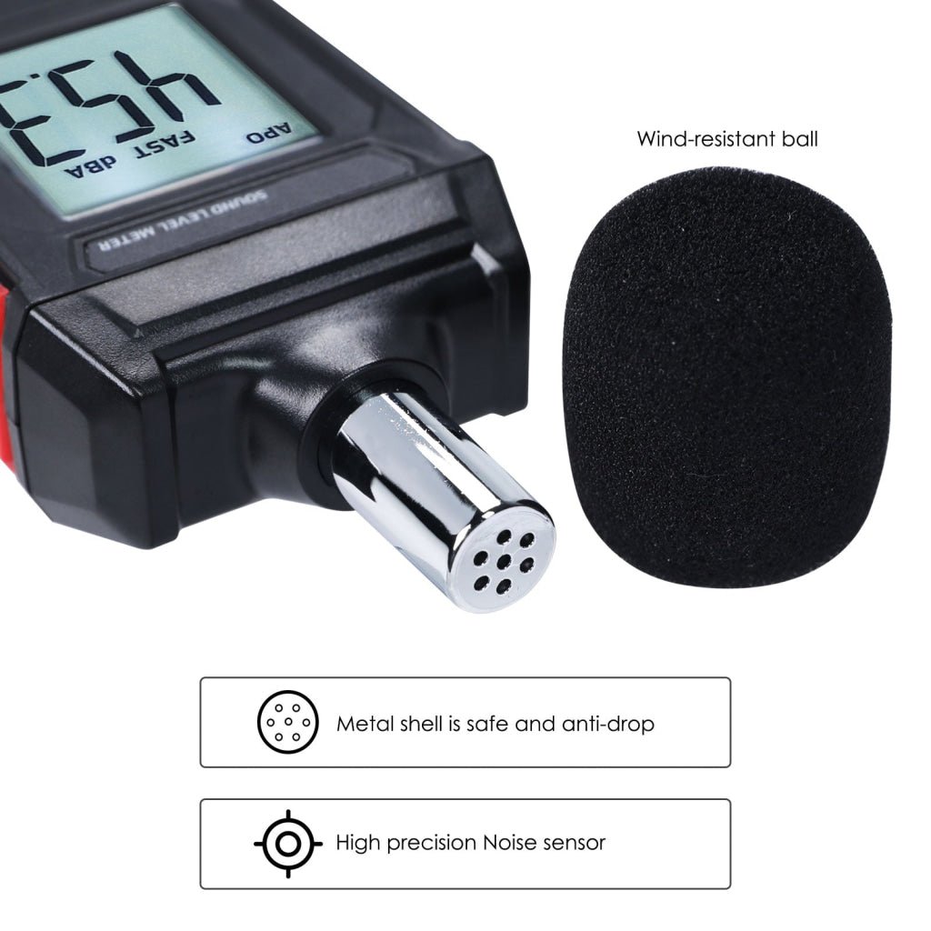 Spl Monitoring SLM-417 Digital Sound Level Meter 30~130dB Decibel Tester SPL ...
