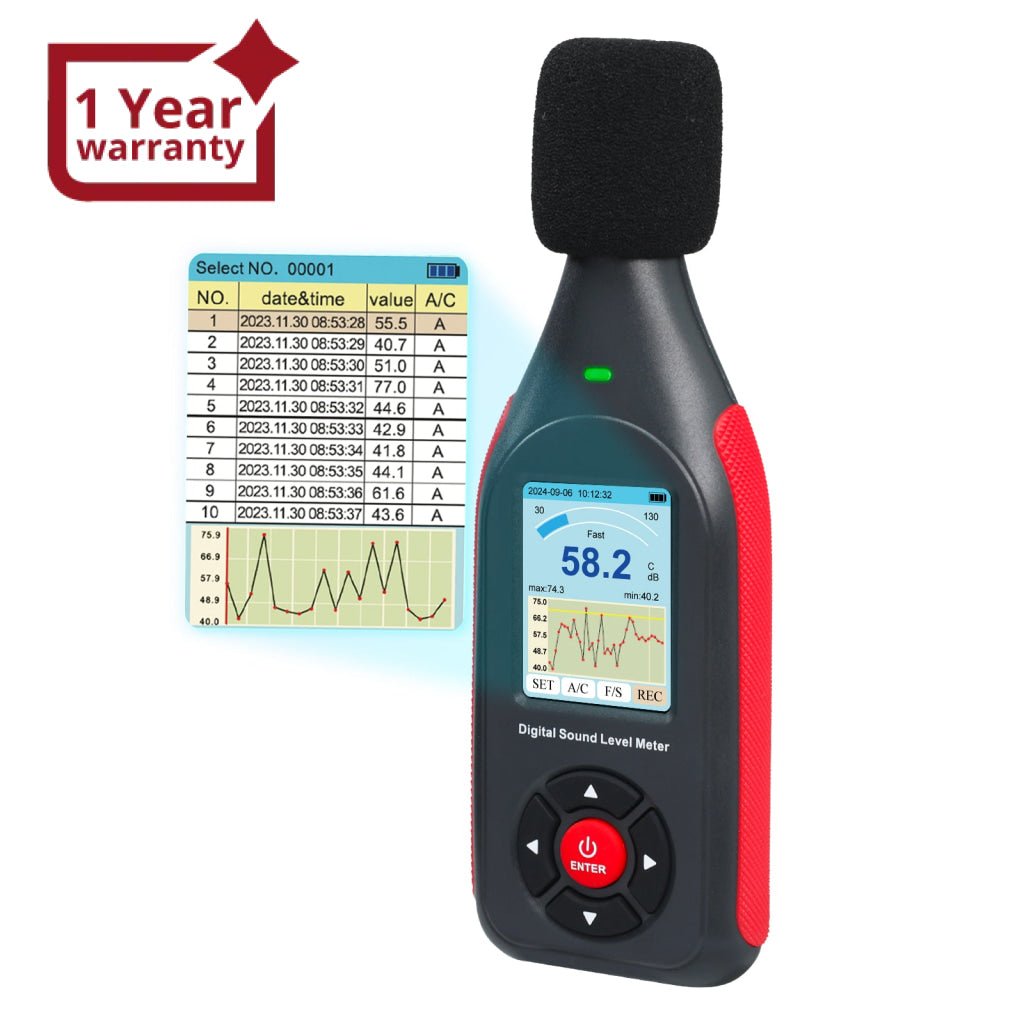 Spl Monitoring SLM-30 Professional Digital Sound Level Meter, 30~130dBA, A weighting ...