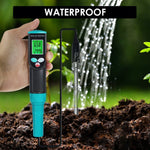 SQM - 416 Waterproof Soil EC and Temperature Meter Digital Tester with ATC for Potted Plants Gardening Agriculture Farm - Gain Express