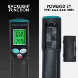 SQM - 416 Waterproof Soil EC and Temperature Meter Digital Tester with ATC for Potted Plants Gardening Agriculture Farm - Gain Express